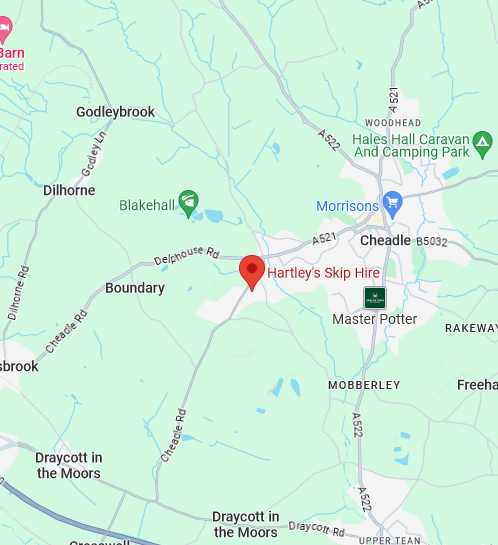 Hartley's Skip Hire · Brookhouse Industrial Estate Draycott Cross Road Stoke-on-Trent ST10 1PN