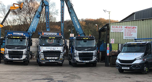 commercial waste management skips and trucks in staffordshire