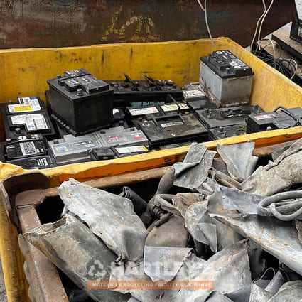 Scrap Lead batteries and scrap cuts of lead in skips