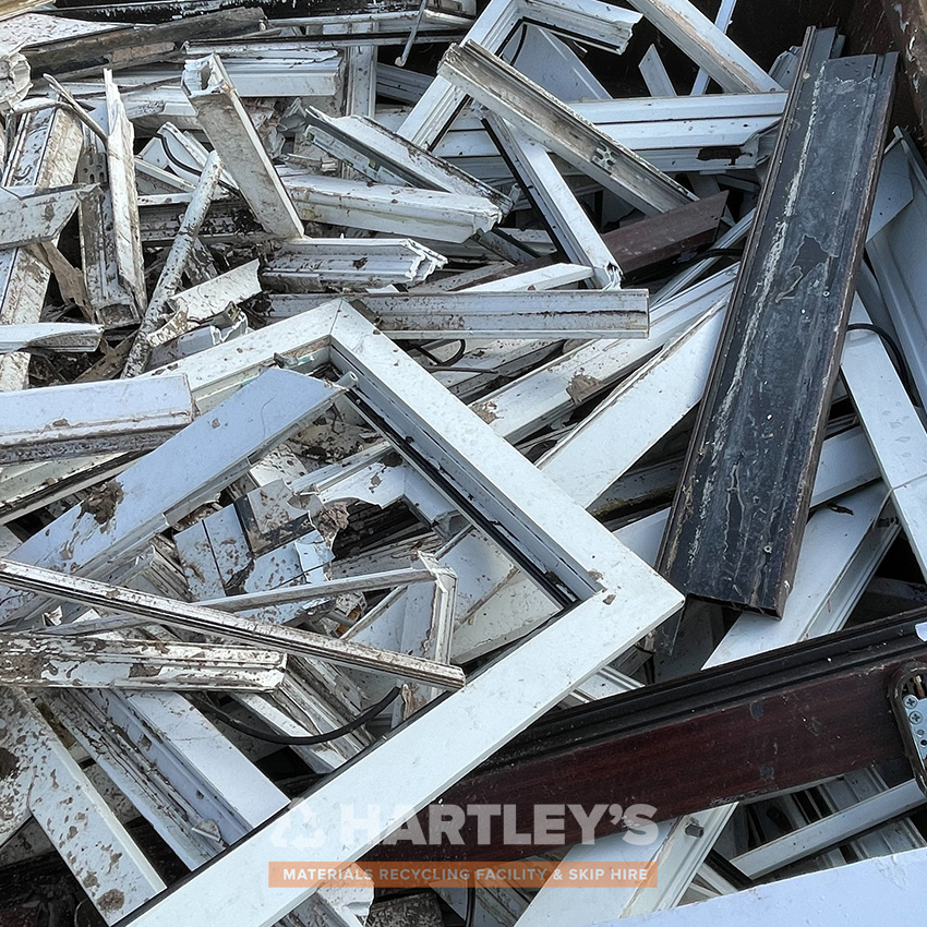 upvc plastic ready to be recycled