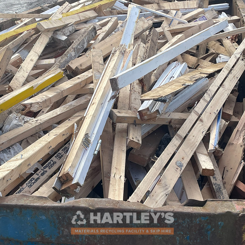 wood ready to be recycled