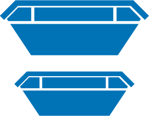 skip icon in blue showing two different skips