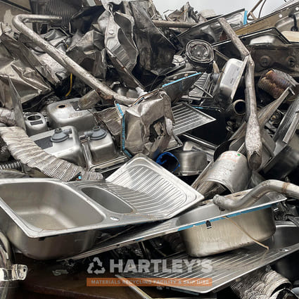 Scrap Stainless Steel sinks, pipes and exhausts